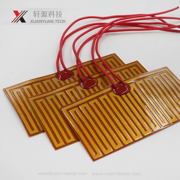 3.7v 5v 7.4v 9v 12v 24v 36v 48v 60v polyimide film heater