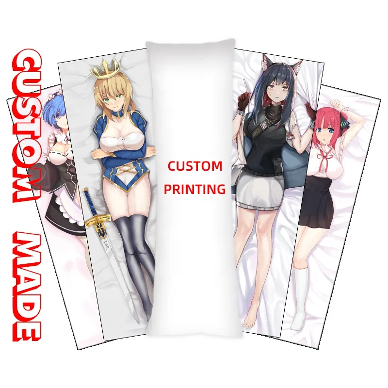 anime snow decorative hugging body pillow cover case sexy girl waifu dakimakura pillowcases