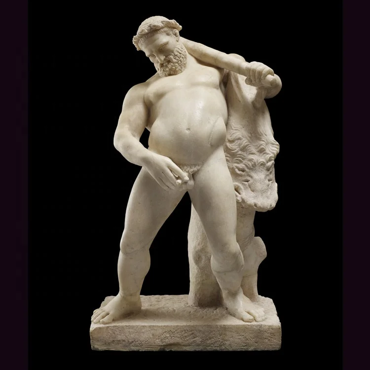 Outside decorative fat nude male stone sculpture man figurines statue