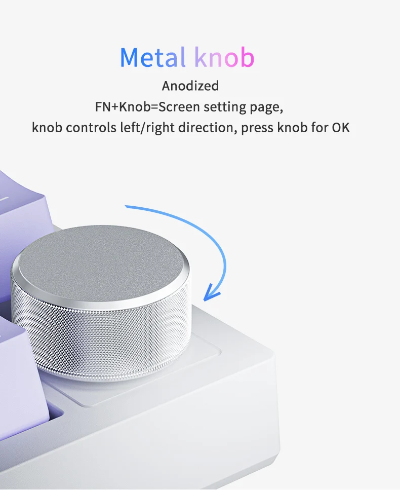 Ajazz AK820 OEM Logo wired usb RGB LED light pc computer custom 2.4G wireless  gaming mechanical switch 75% keyboard