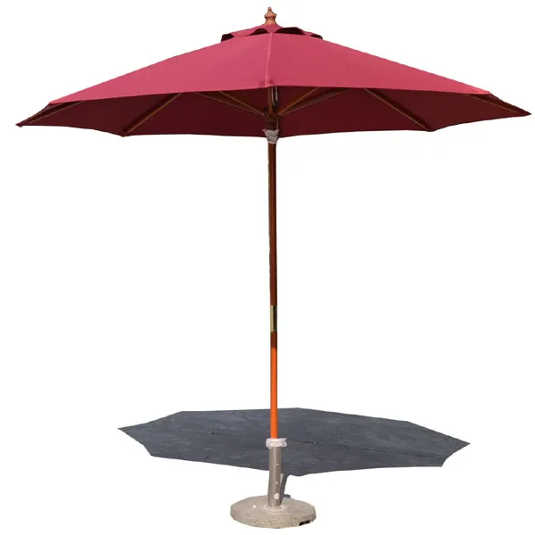 fashionable and hotsale custom wooden handle big umbrella