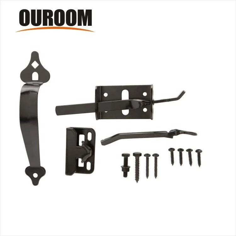 Оборудование для защелки большого пальца, защелка для ворот для деревянного забора, сверхпрочные самоблокирующиеся защелки с рукояткой 9 дюймов