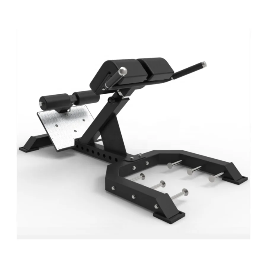 gym Commercial Use 45 Degree  adjustable abdominal muscular trainer Hyper Back Extension Exercise Bench Roman Chair