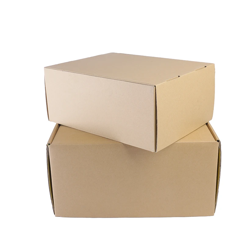 Custom all size die cut folding kraft packaging 8x8x4 shipping box cheap corrugate postal mailing box mailer box