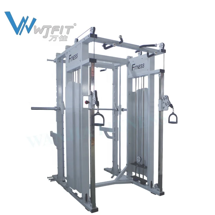 
Wanjia Fitness Gym Machines Squat Rack Power Rack Multi Funcion Smith Machine Multi Home Gym For Commercial And Home Fitness 