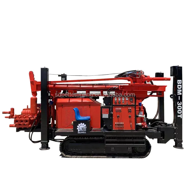 Drill depth up to 300m mine drilling rig machine drill pile diamond jacking pile machine