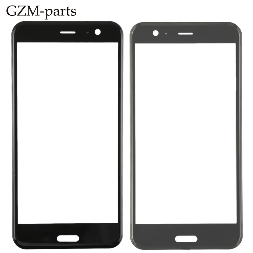 GZM-parts Mobile phone LCD Front Glass For HTC U11 U-3w U-1w U-3u Display Touch Screen Outer Glass Panel Replacement Repair
