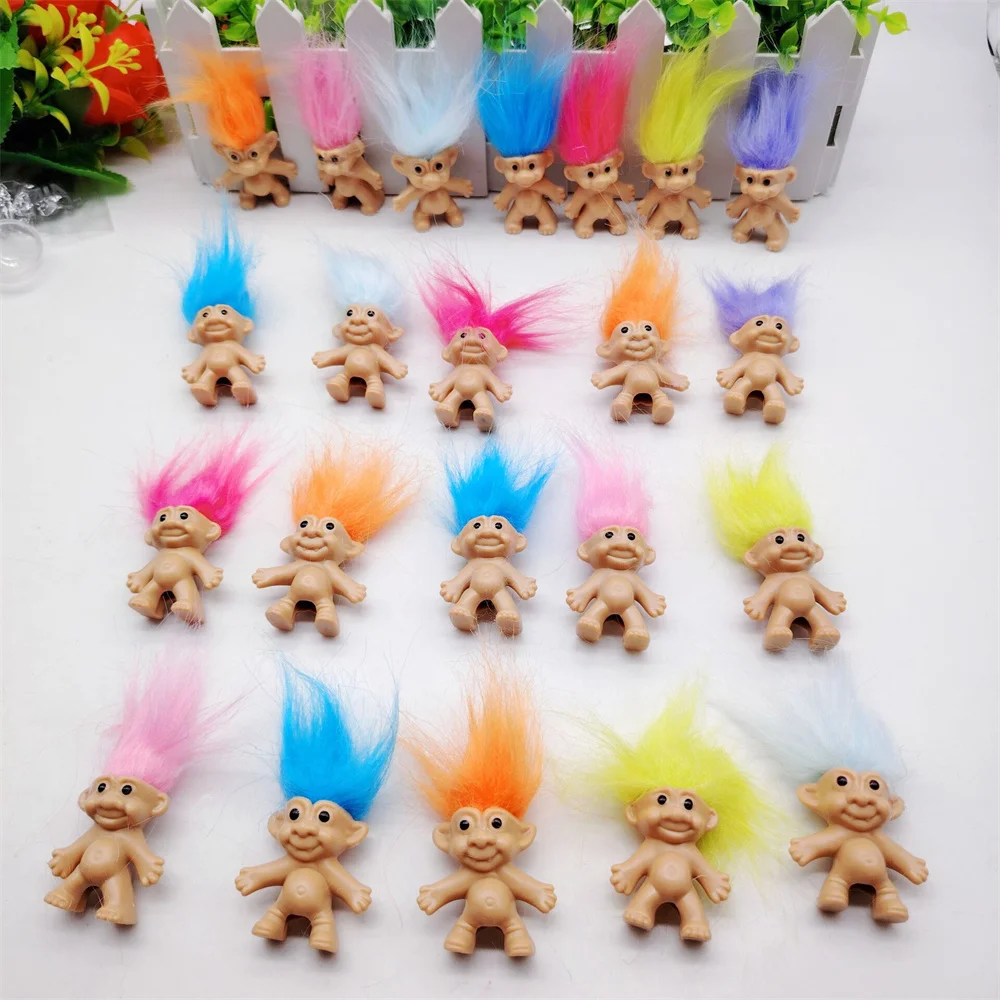 Среднего размера 4 см одноцветные волосы смешная детская игрушка кукла члены семьи Фигурки Игрушка фигурки винтажные уродливые куклы игрушки