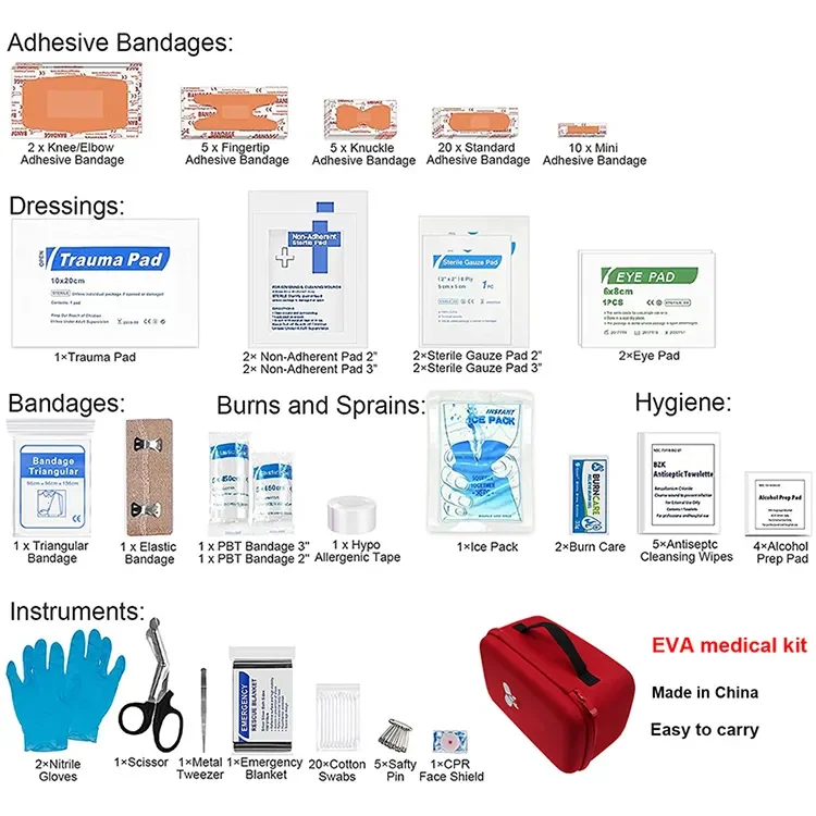 Factory customized high-quality red large capacity medicine storage box