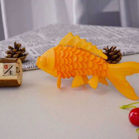 3D printed Lucky fish 3D printed exquisite sea koi fish ornaments 3D printing service