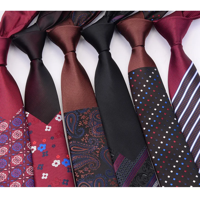 Галстуки в клетку в горошек с цветочным узором Узкие галстуки дизайн ручной работы свадебный подарок