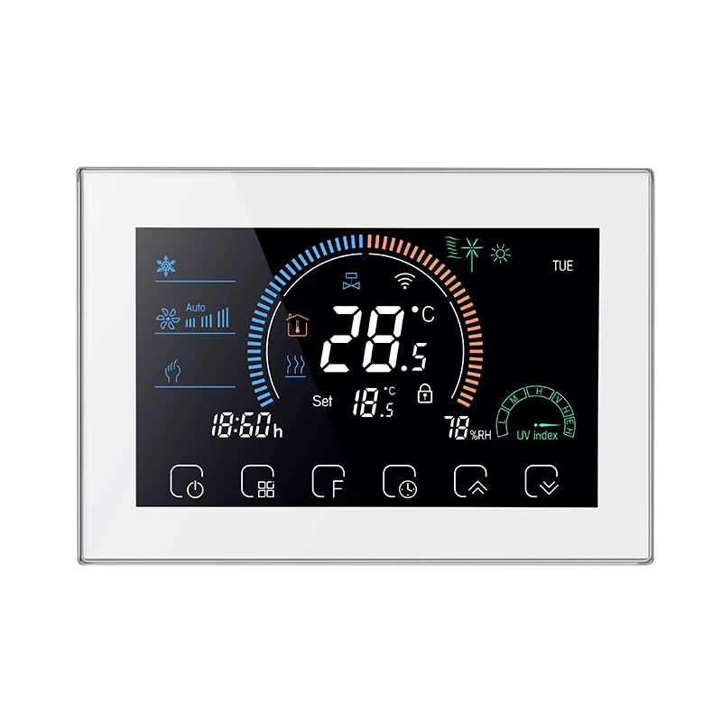 Beca BAC-8000 Home Thermostat Split Air Conditioners Programmable FCU/ Central Air Conditioning Smart Wifi Thermostat