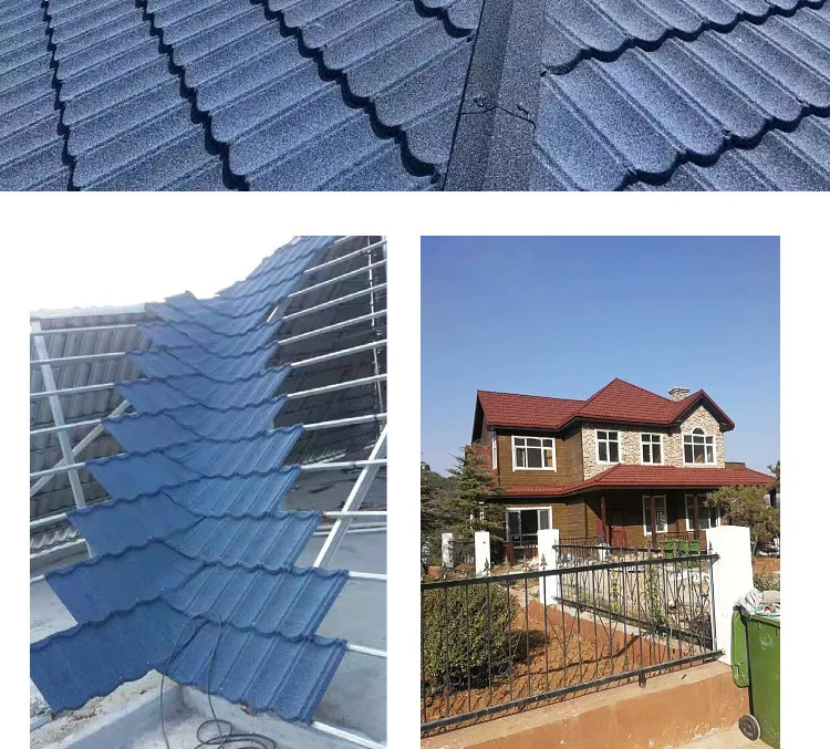 Кровельная машина с каменным покрытием, металлическая черепица для кровли, прочная сланцевая кровельная плитка для виллы