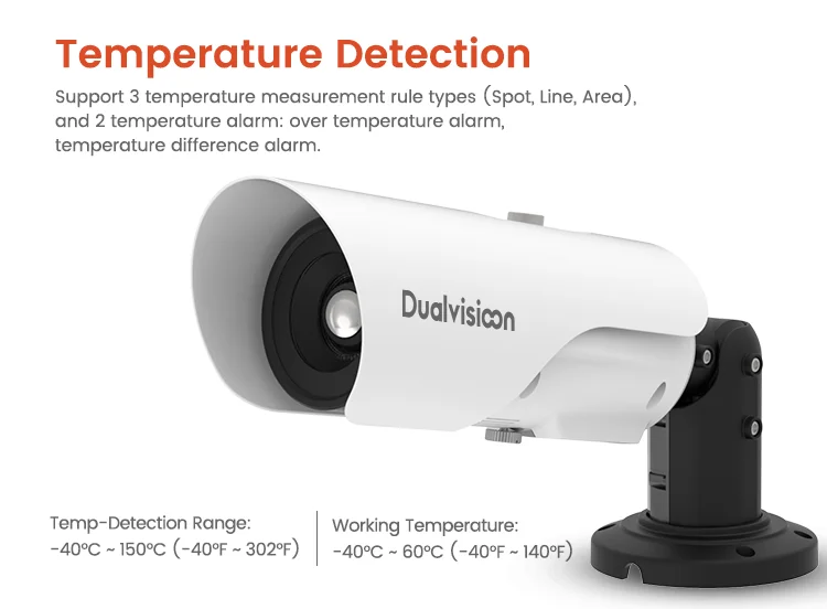 400*300/640*512 Warehouse Factory Industrial fire detection alarm camera 24h online thermal imaging monitoring infrared camera