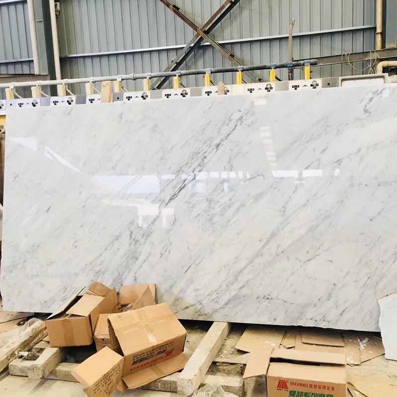 Grey Factory Direct Price Cut to Size Marble Marble Slabs Natural Carrara White Marble