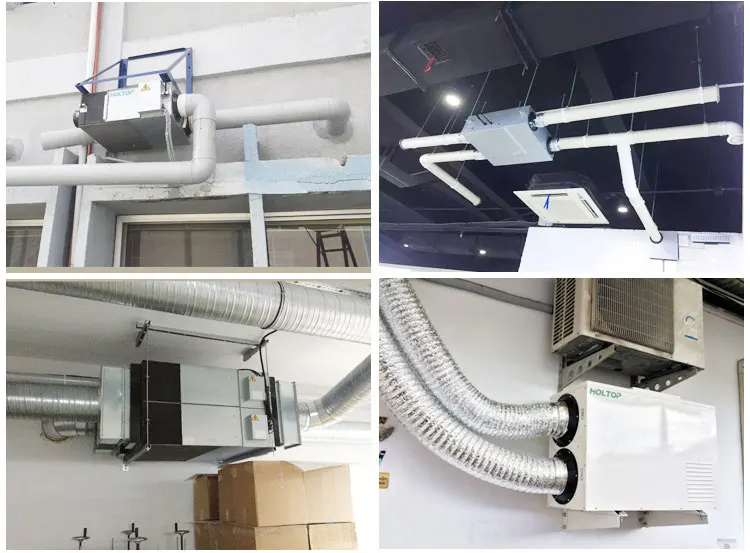 Erp 2018 compliant DMTH series energy recovery ventilation system with high efficiency