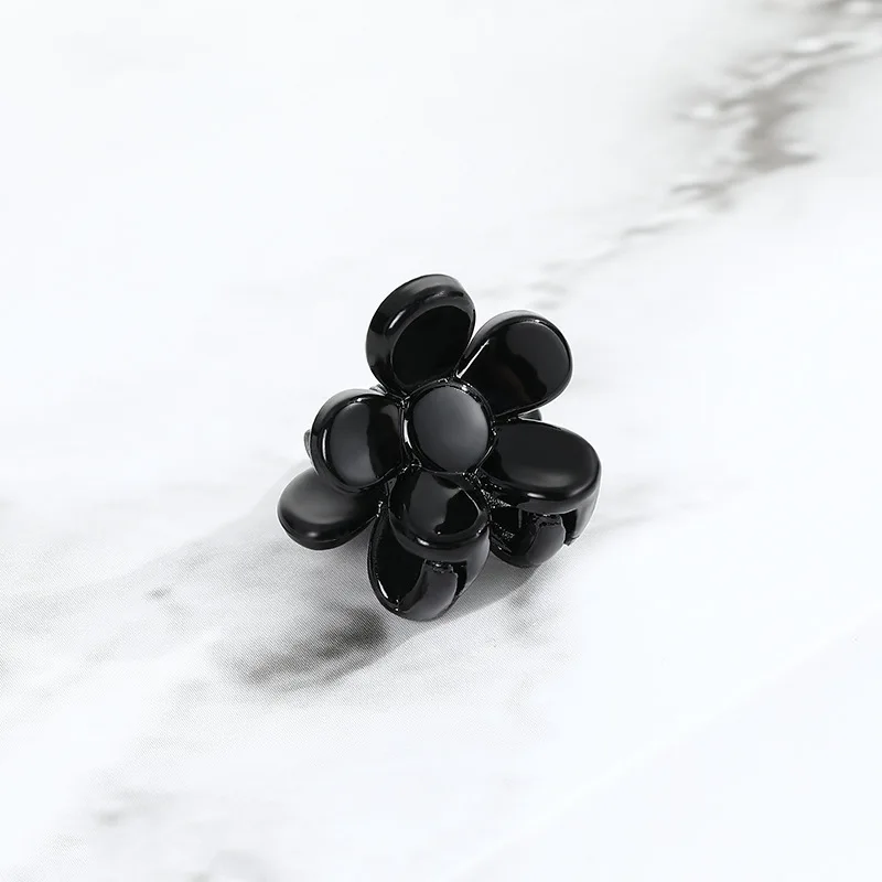 Black Mini Plastic Hair Claw Acrylic Tiny Hair Clips For Girls Hair Accessories