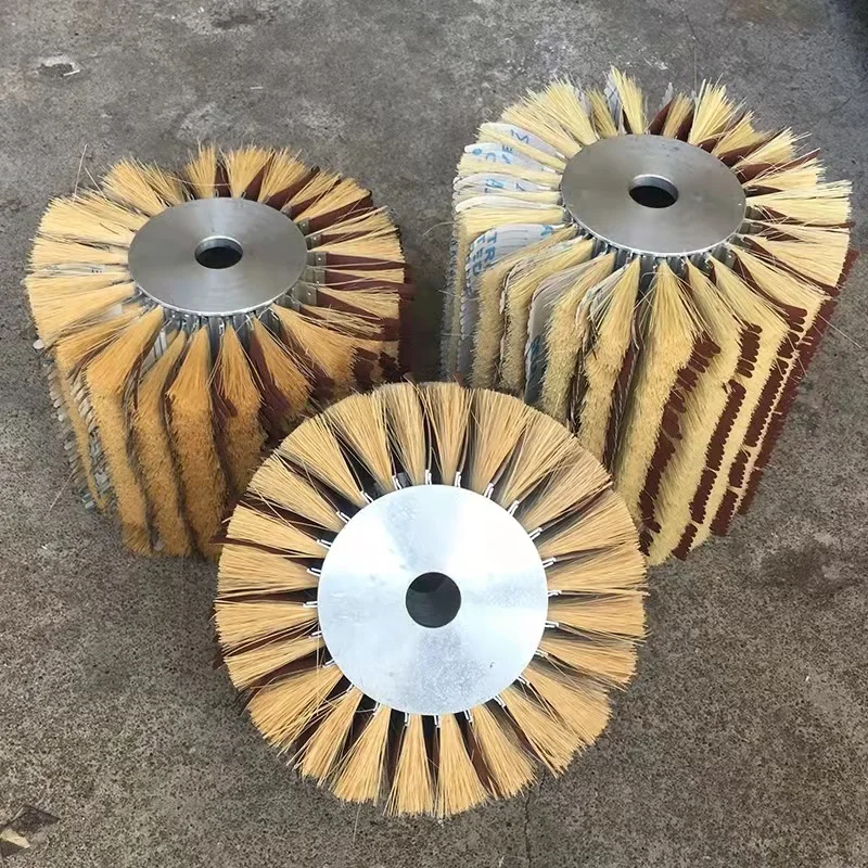 Sisal Sandpaper Roller Brush for Furniture and Wooden Grinding Polishing