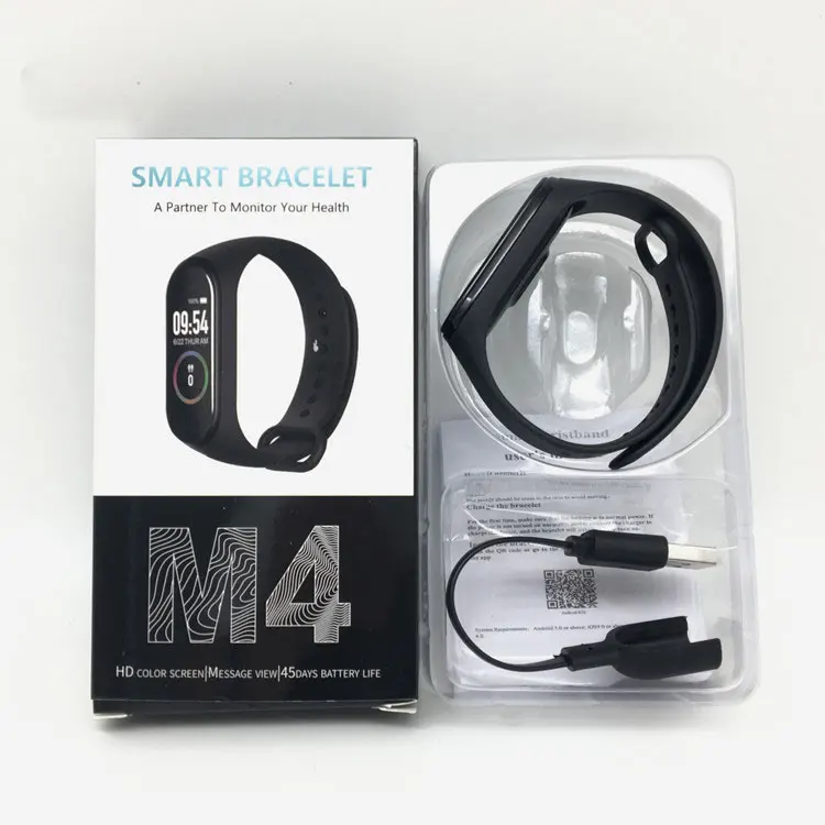 Popular Mi Band 4 Smart Watch M3 M4 M5 M6 Smart Band Fitness 0.96 TFT Smart Wristbands For Mobile Phones