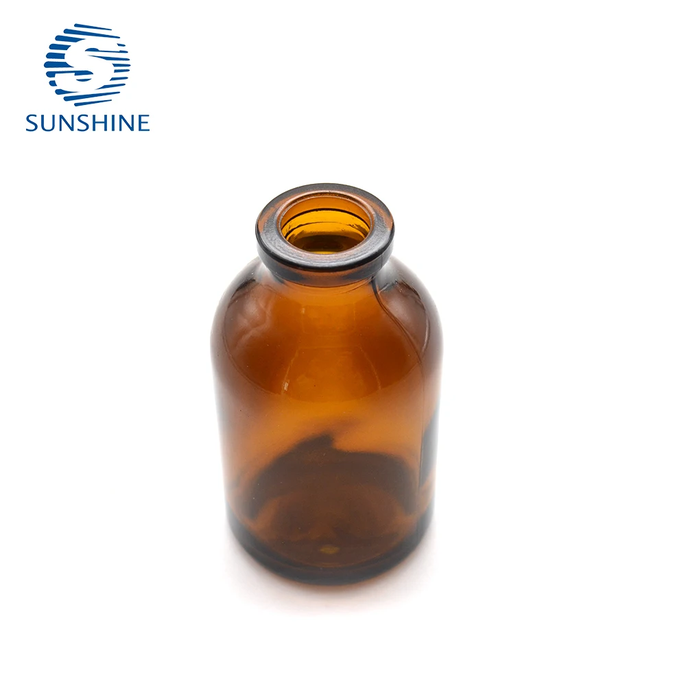 30ml amber glass vial injection glass bottle for antibiotic veterinary use