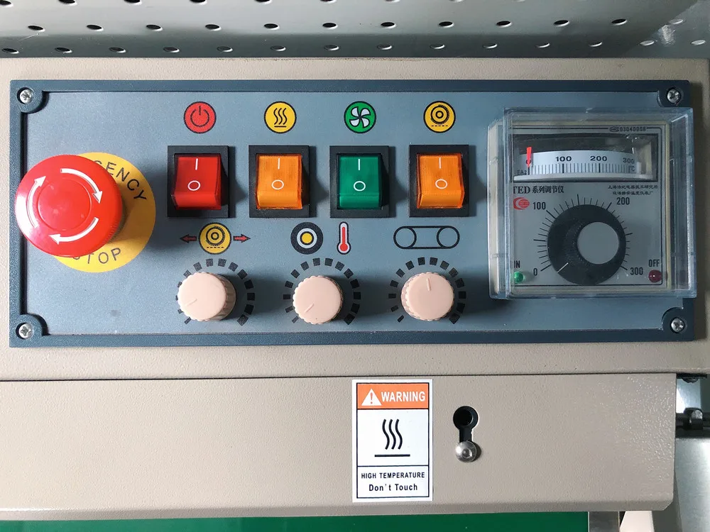 FR900 Plastic Paper Food Coffee Tea Bag Pouch Film Sealer Automatic Aluminum Foil Heat Continuous Band Sealing Machine