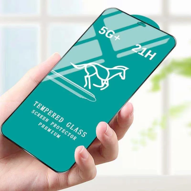 Factory Price Fast Shipping 5G+ 21H Swift Horse Full Glue Full Cover Tempered Glass Screen Protector for Iphone 13 Pro Max