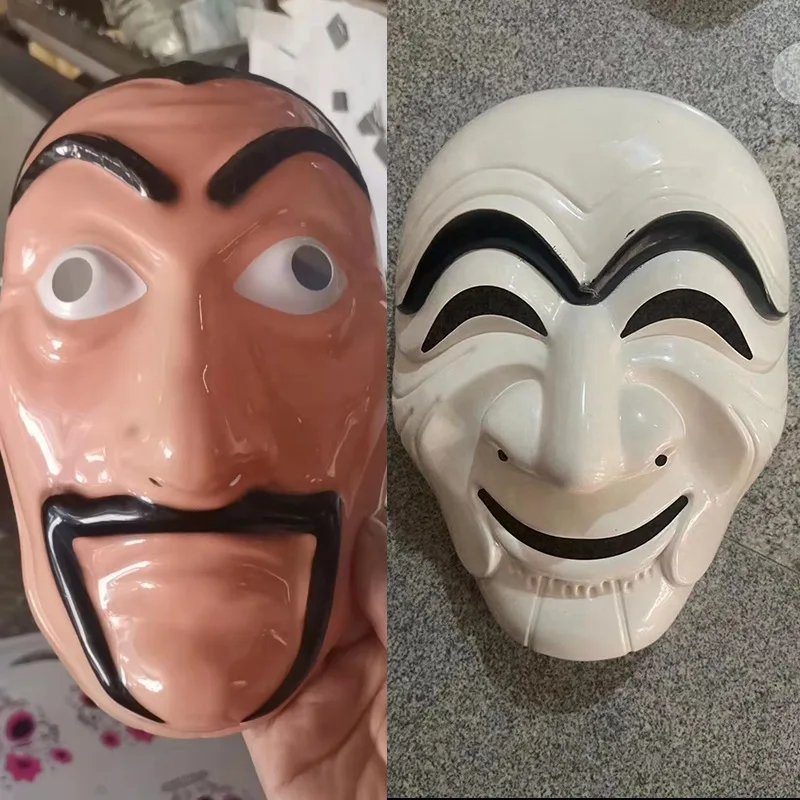 Factory wholesale Korea new movie cosplay pvc Halloween la casa de papel toys money heist case mask