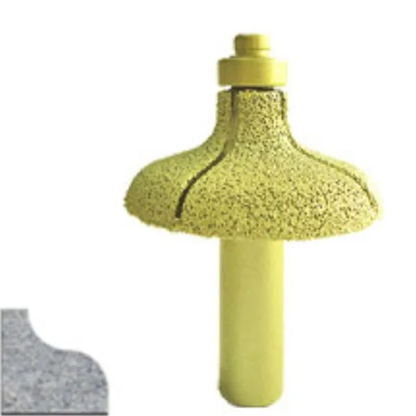 Diamond vacuum brazed engraving cutting tool CNC router bit with bearing