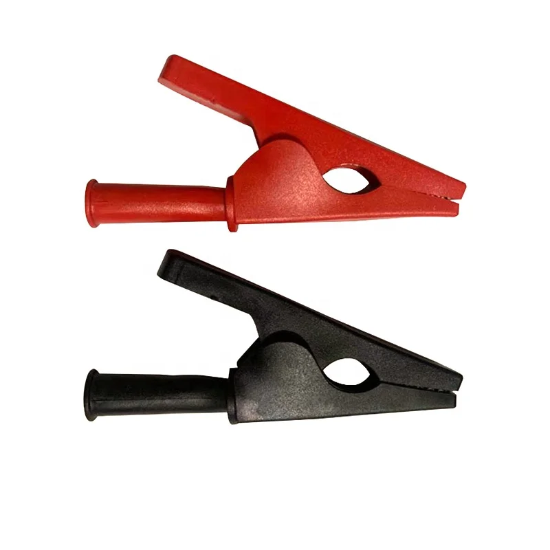 20mm car battery clip copper crocodile red black 50A battery clip Alligator Clips for 4mm banana plug