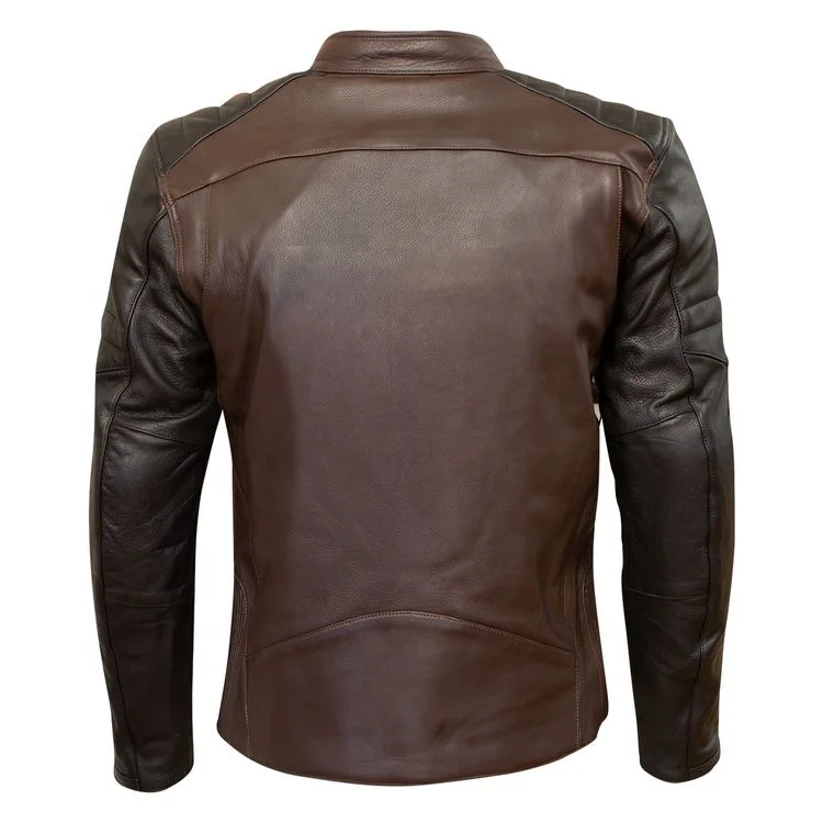 Men Classic Waxed Brown Sheep Leather Fashion jacket For Mens made especially for Winter Fashion Wears