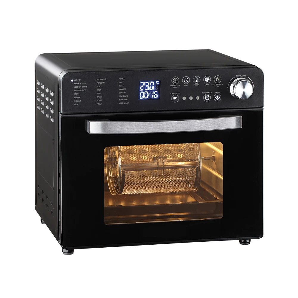 Hot Selling 25L Multi-Functional Electric Air Fryer Oven Smart Digital Control Kitchen Cooker with Touchscreen Household RV Use