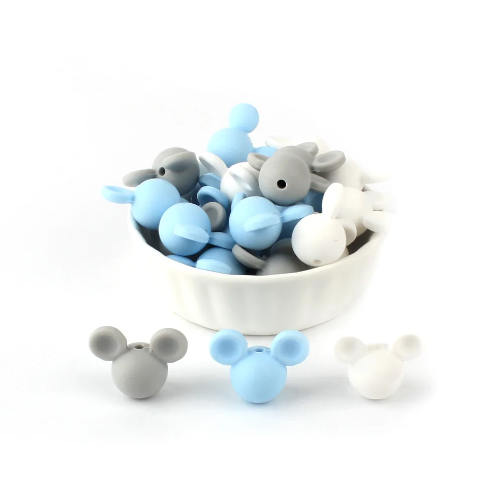 Силиконовые бусины для прорезывания зубов изготовления ювелирных изделий жевательные пищевого