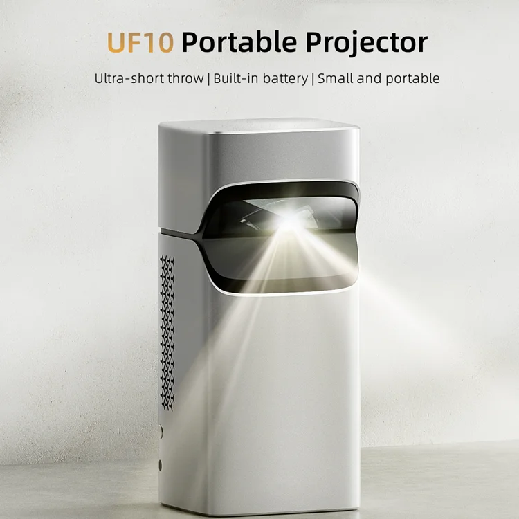 Mini Projector DLP - 5G WiFi Portable DLP Projector with 1080P Movie Projector 200 ANSI Lumen, Built-in Android 9.0 System