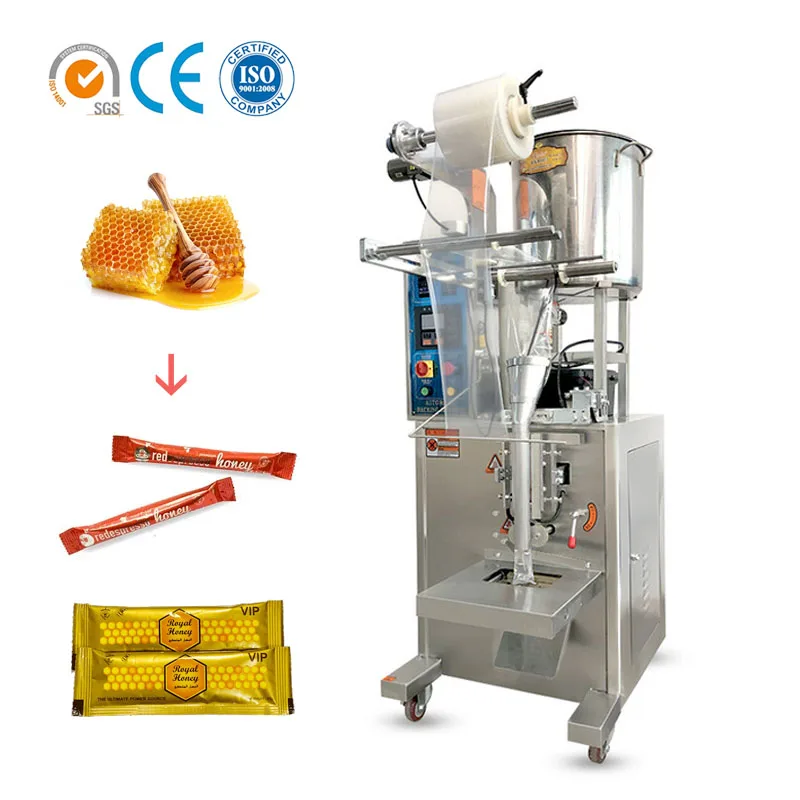 Automatic Liquid Sachet ice candy Filling and sealing Packaging Machine Shaped Bag Stick Honey Packing Machine