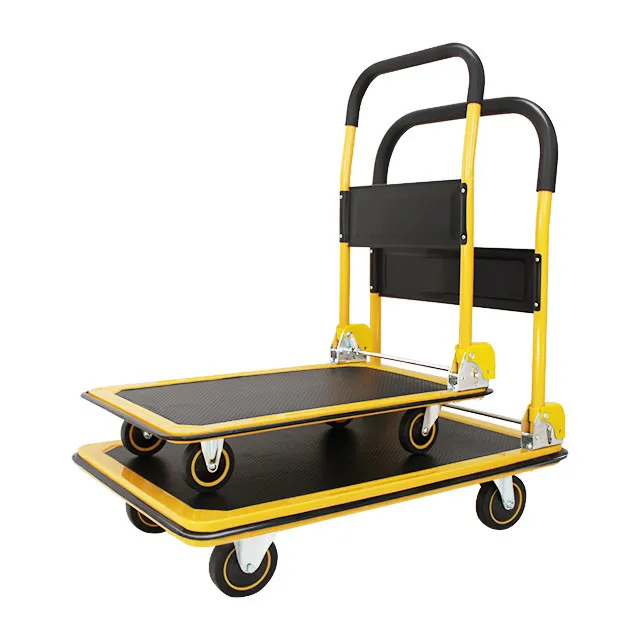 Factory Batch Platform Truck Multifunctional Heavy Duty Foldable Warehouse Industrial Trolley