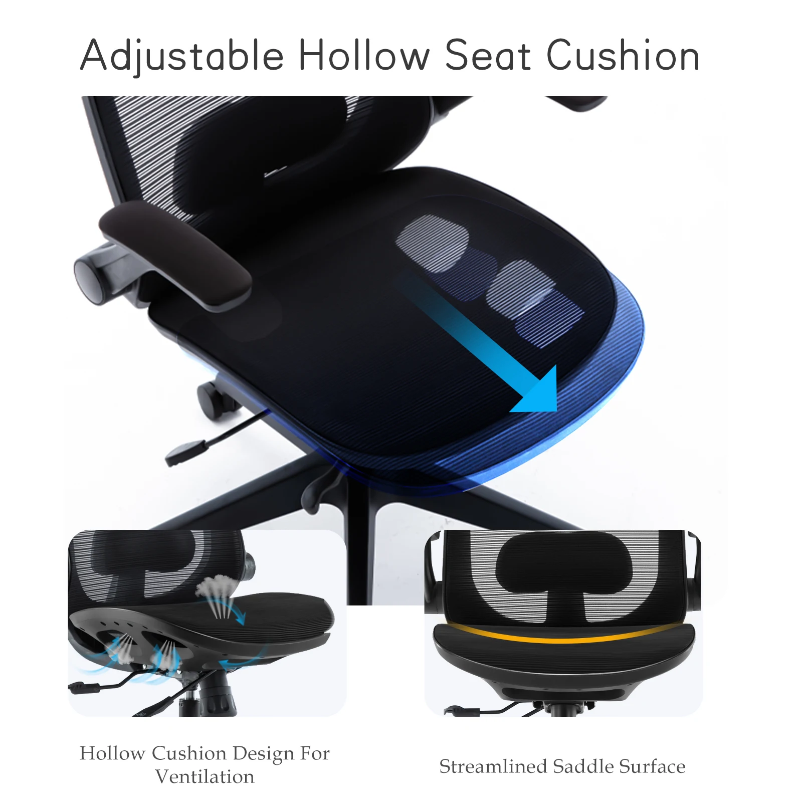 Fully Mesh Executive Boss Swivel Computer Chair Modern Adjustable  Ergonomic Office Chairs