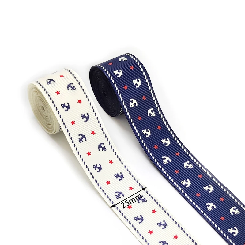 Deepeel AP3559 25mm DIY Accessories Gift Packaging Hair Printed Ribbon