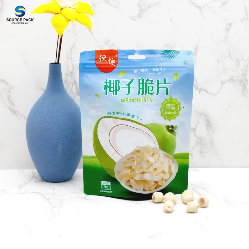 Customized Food Grade Aluminum Foil Smell Proof Zip Lock Pouch Self Heat Sealed Food Packaging Bags With Hanging Hole