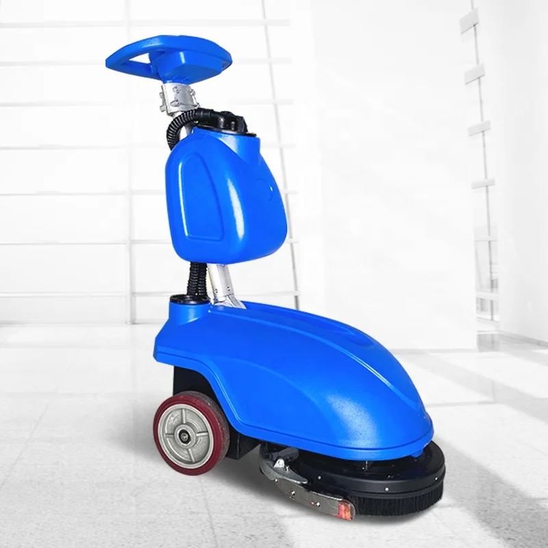 3 in 1 commercial industrial floor scrubber machine walk behind hand push shop hospital marble tile floor cleaning equipment