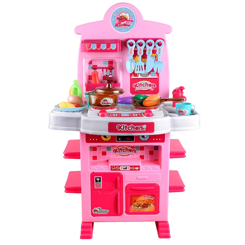 Popular Kitchen Play Set Toy Plastic Children Cooking Game Toy For Girl