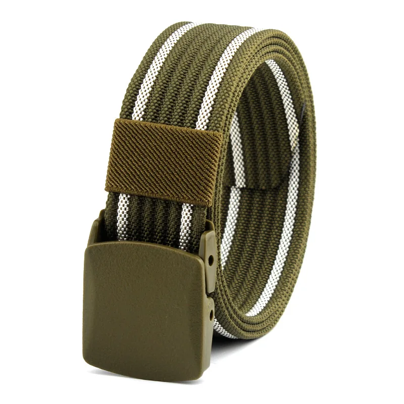 Металлический холщовый ремень для спорта на открытом воздухе без использования утюга, нейлоновый тактический ремень, пластиковая гипоаллергенная пластиковая пряжка, повседневные штаны