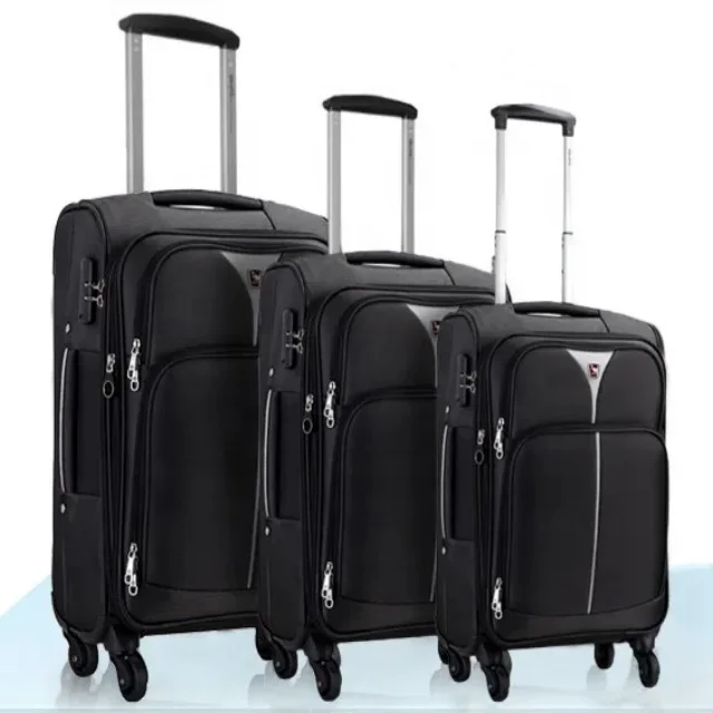 Travel trolley luggage bag with retractable wheels