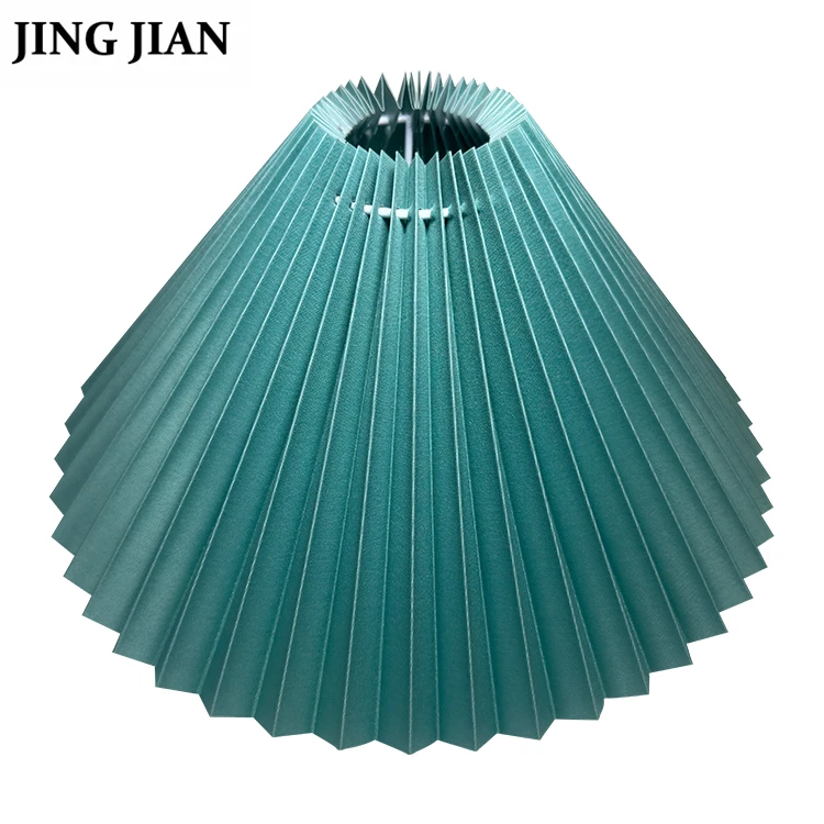 Modern Decorative High Transmittance Pleated Fabric Lampshade Waterproof Lamp Shades