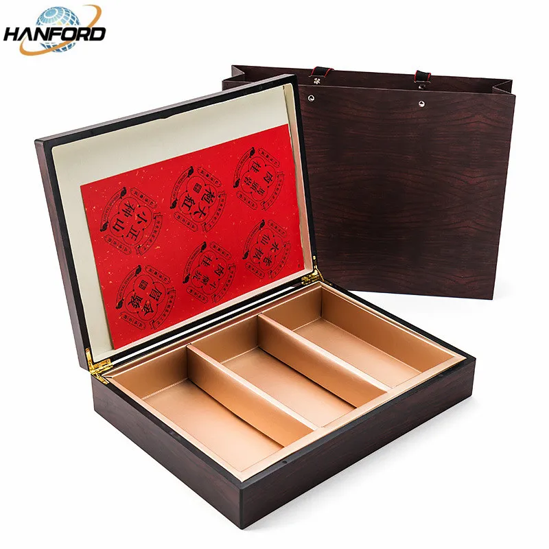 Wholesale Customizable Rectangle Wooden Antique Gift Tea Storage Box Jewelry Box