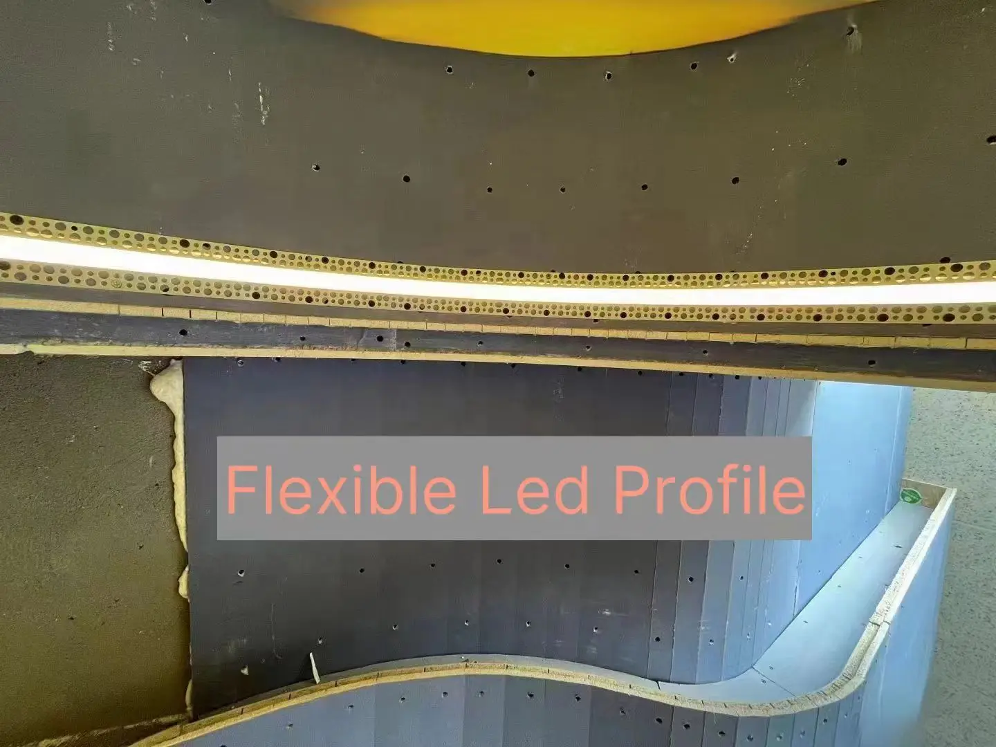 Factory wholesale Flexible bendable aluminium  LED channel  silicone cover for drywall plaster led strip light profile