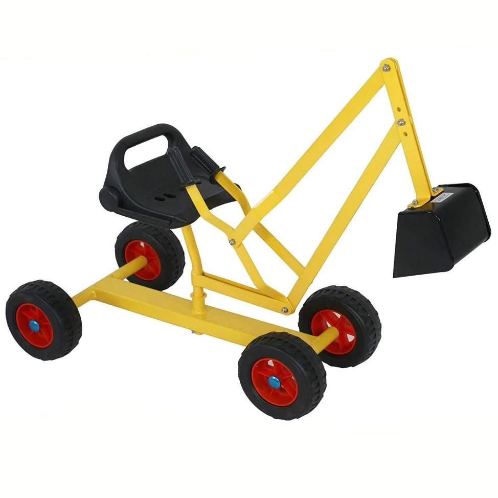 Игрушечный экскаватор для игр на открытом воздухе, детский песочный экскаватор, стальной копающий экскаватор