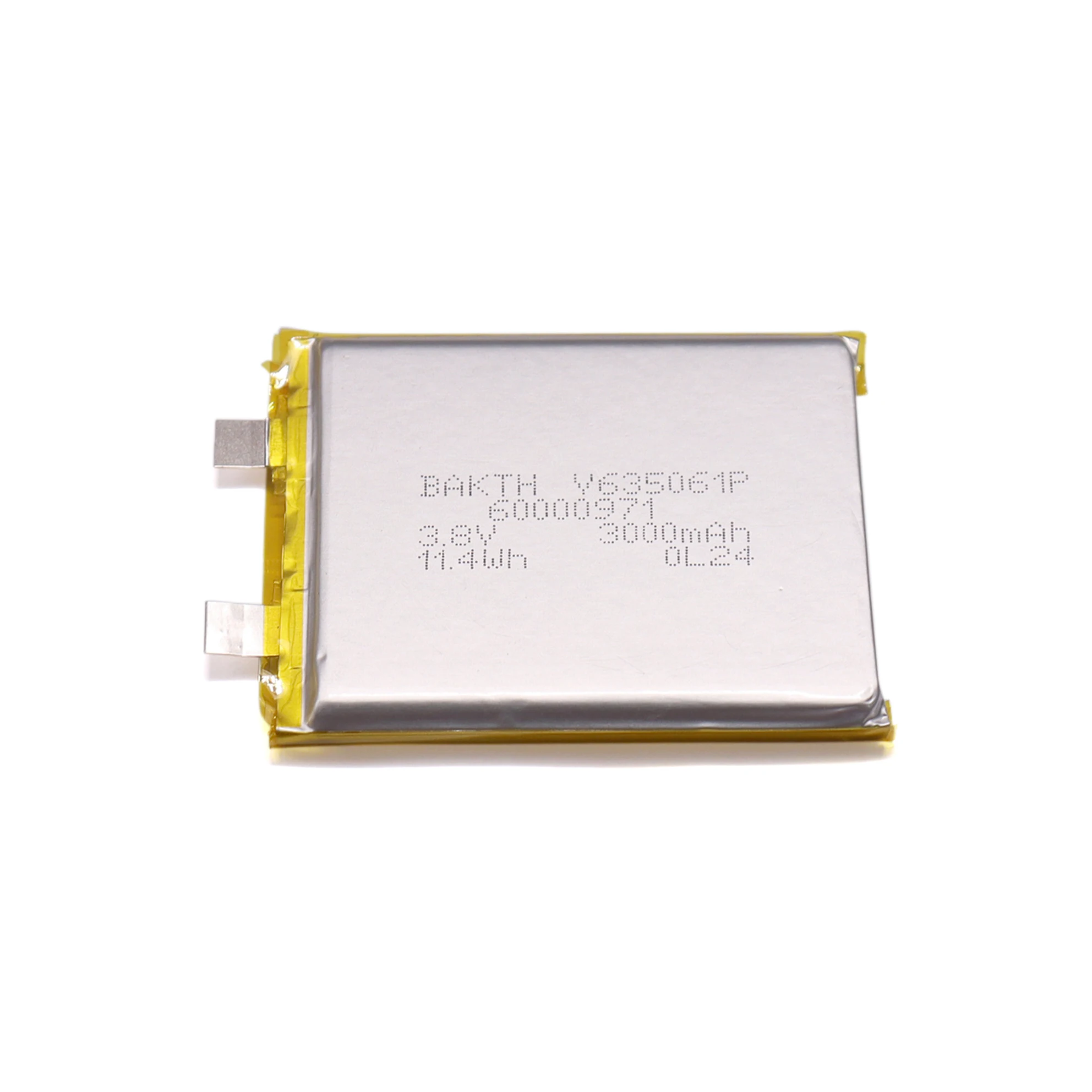 Rechargeable 635061P 3.8V 3000mAh Li-polymer Battery Cell for Mobile Phone Battery