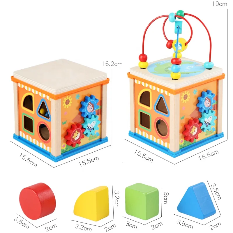 Montessori Baby Busy Learners Activity Bead Maze Cube Educational Toys