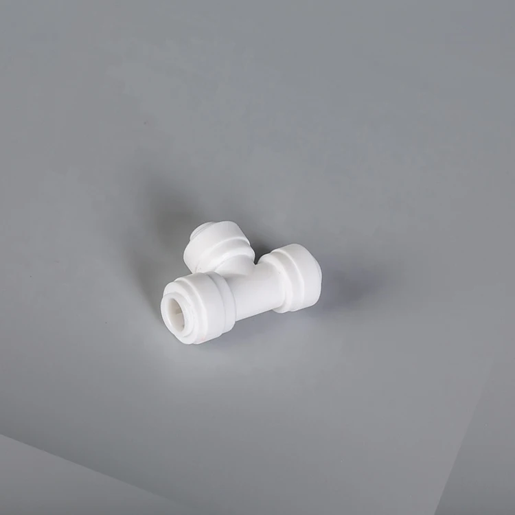 OEM PPE-1 1/4 3/8 plastic union hose fittings Tee shape push in tube fittings hose coupling