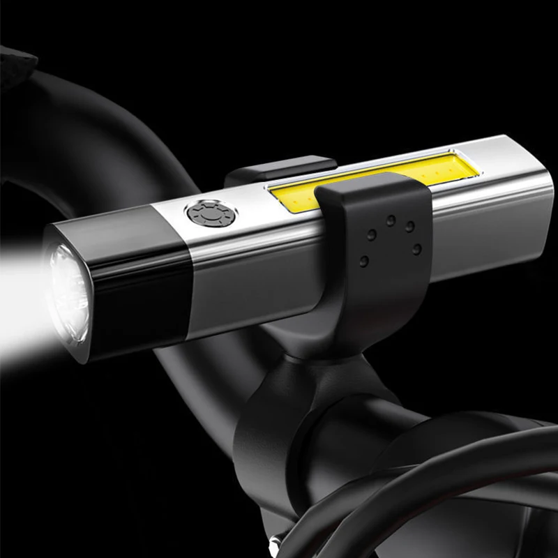 aluminum alloy led mini flashlights XPE+COB mini flashlight torch power bank